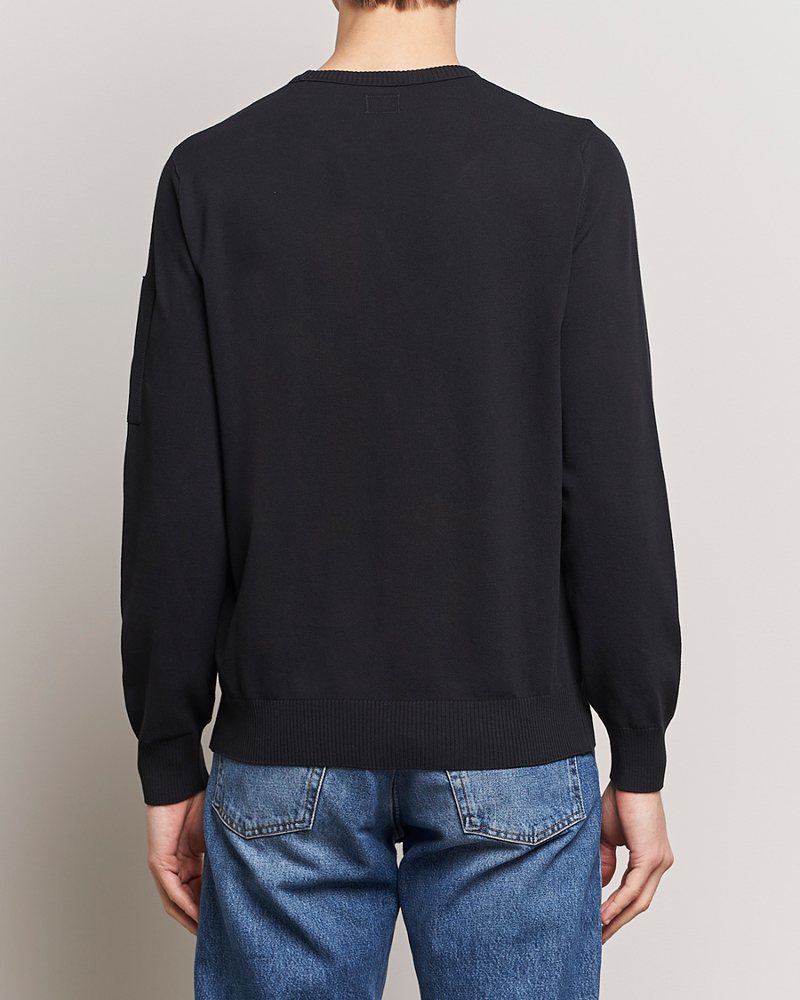Heren | Truien | C.P. Company | Old Dyed Cotton Crepe Crewneck Black