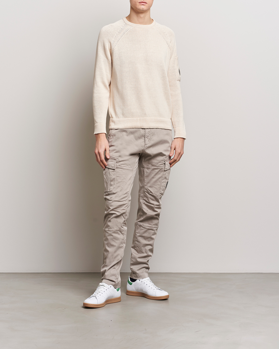 Heren | Truien | C.P. Company | Compact Cotton Lens Crewneck Ecru