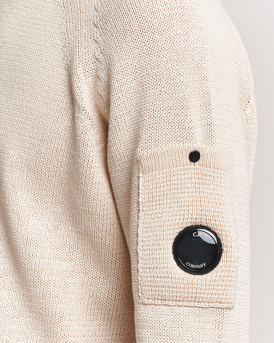 Heren | Truien | C.P. Company | Compact Cotton Lens Crewneck Ecru