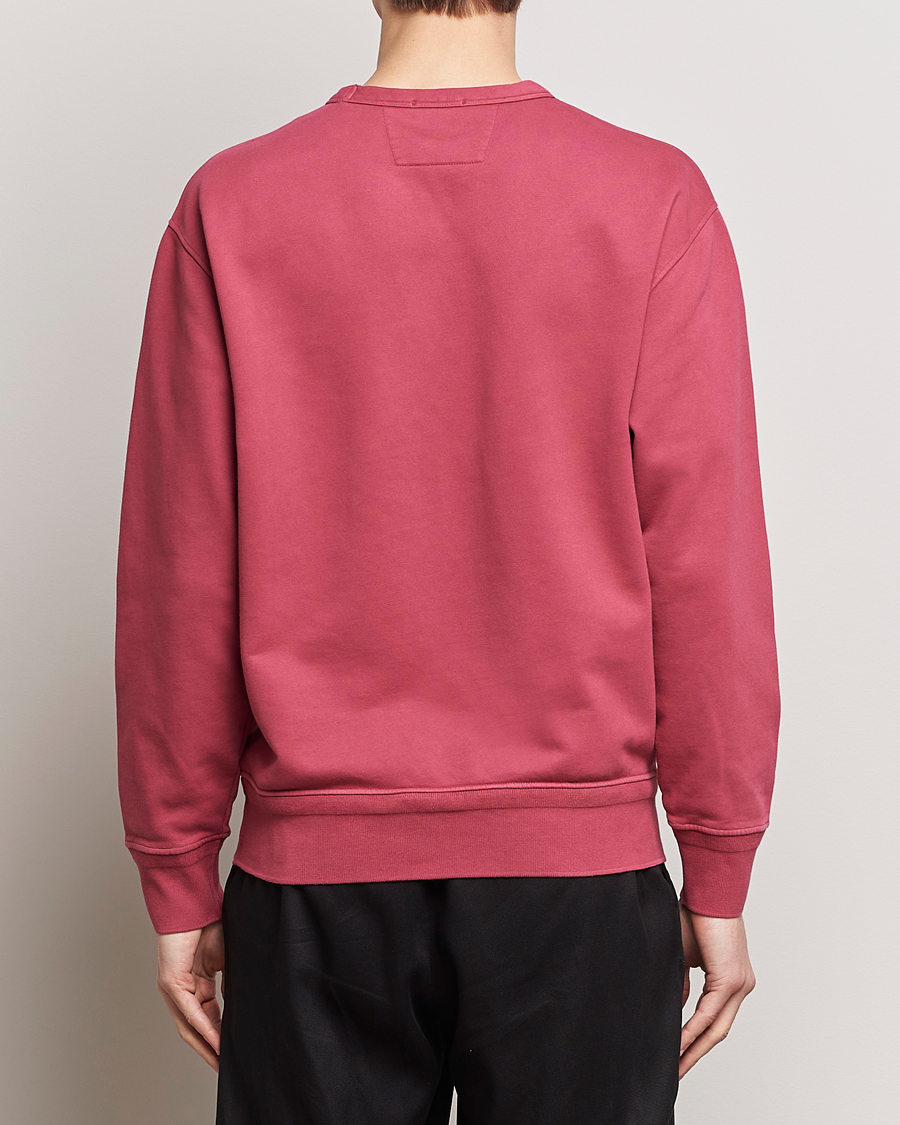 Heren | Truien | C.P. Company | Resist Dyed Cotton Logo Sweatshirt Wine
