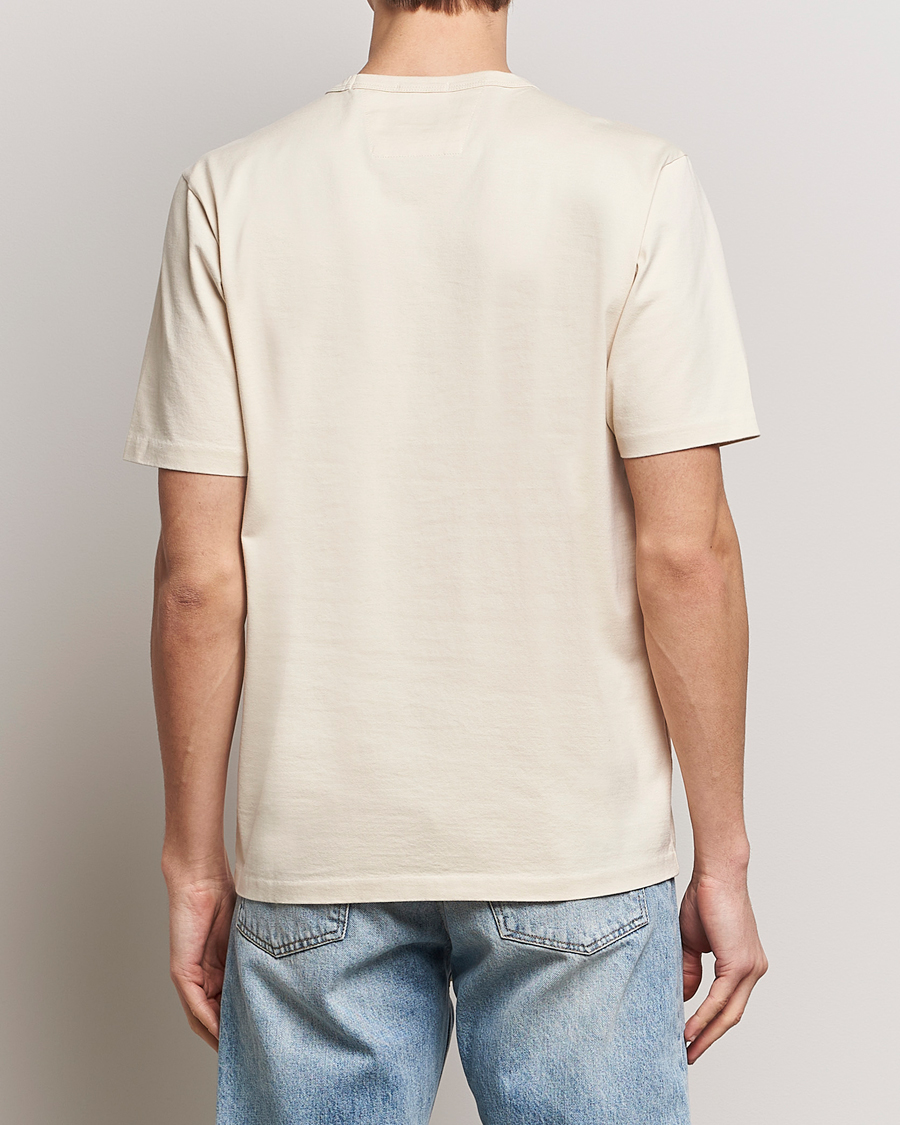Heren | T-shirts | C.P. Company | Mercerized Heavy Cotton Logo T-Shirt Ecru
