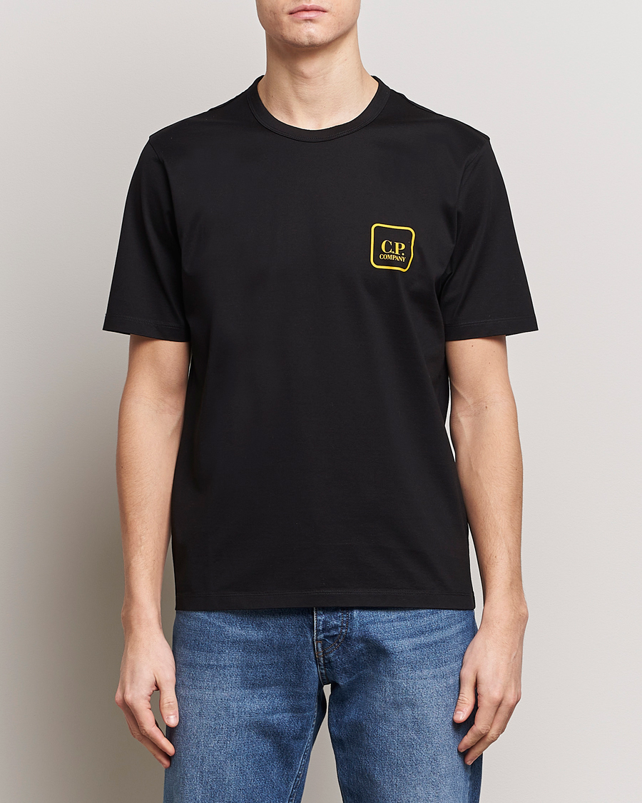 Heren |  | C.P. Company | Metropolis Mercerized Jersey Back Logo T-Shirt Black