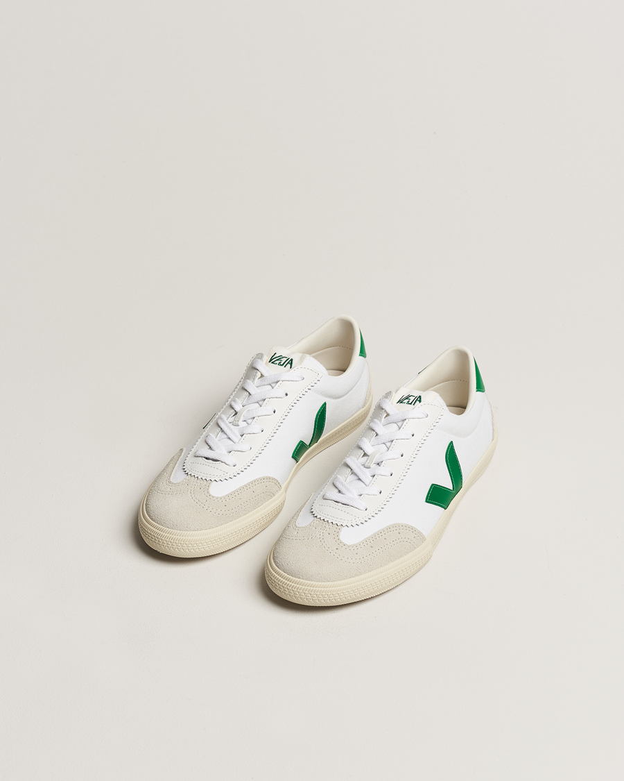 Heren | Witte sneakers | Veja | Volley Sneaker White/Emeraude