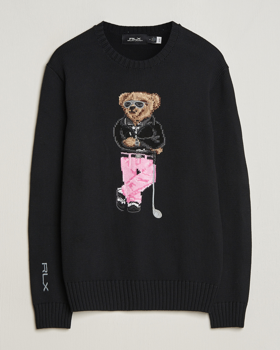 Heren | Truien | RLX Ralph Lauren | Bear Golfer Knitted Sweater Polo Black