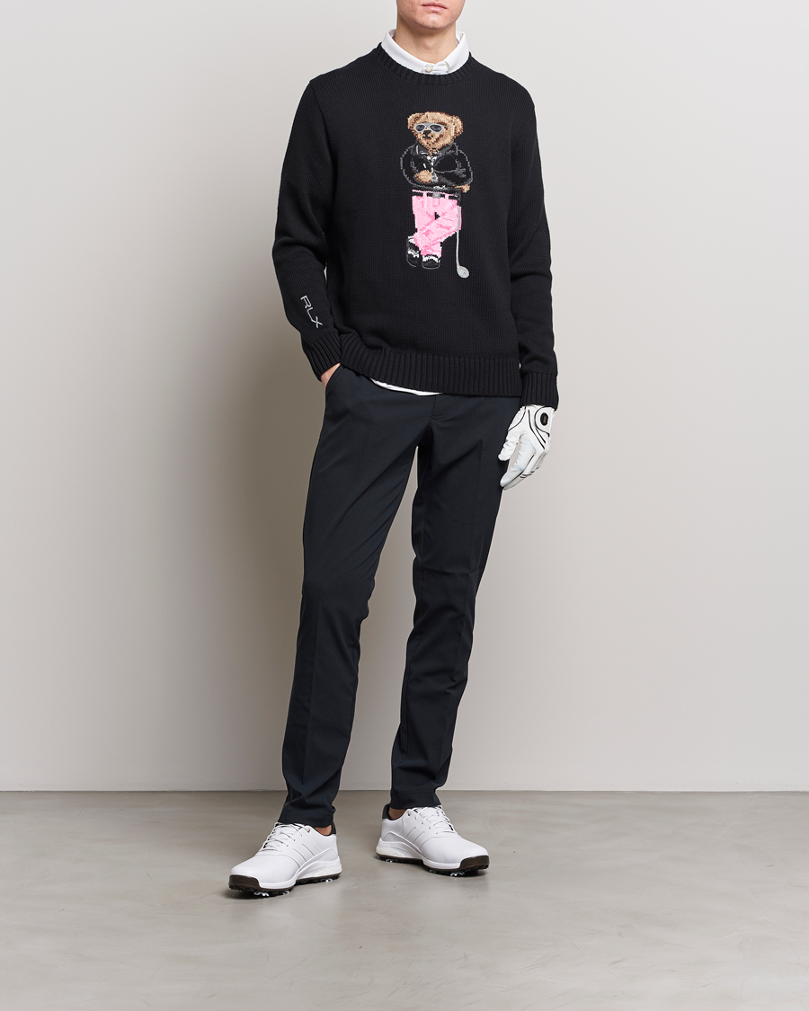 Heren | Truien | RLX Ralph Lauren | Bear Golfer Knitted Sweater Polo Black