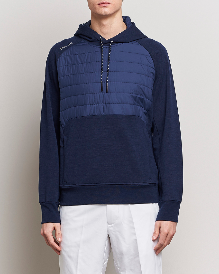 Heren | RLX Ralph Lauren | RLX Ralph Lauren | Performance Hybrid  Hoodie Refined Navy