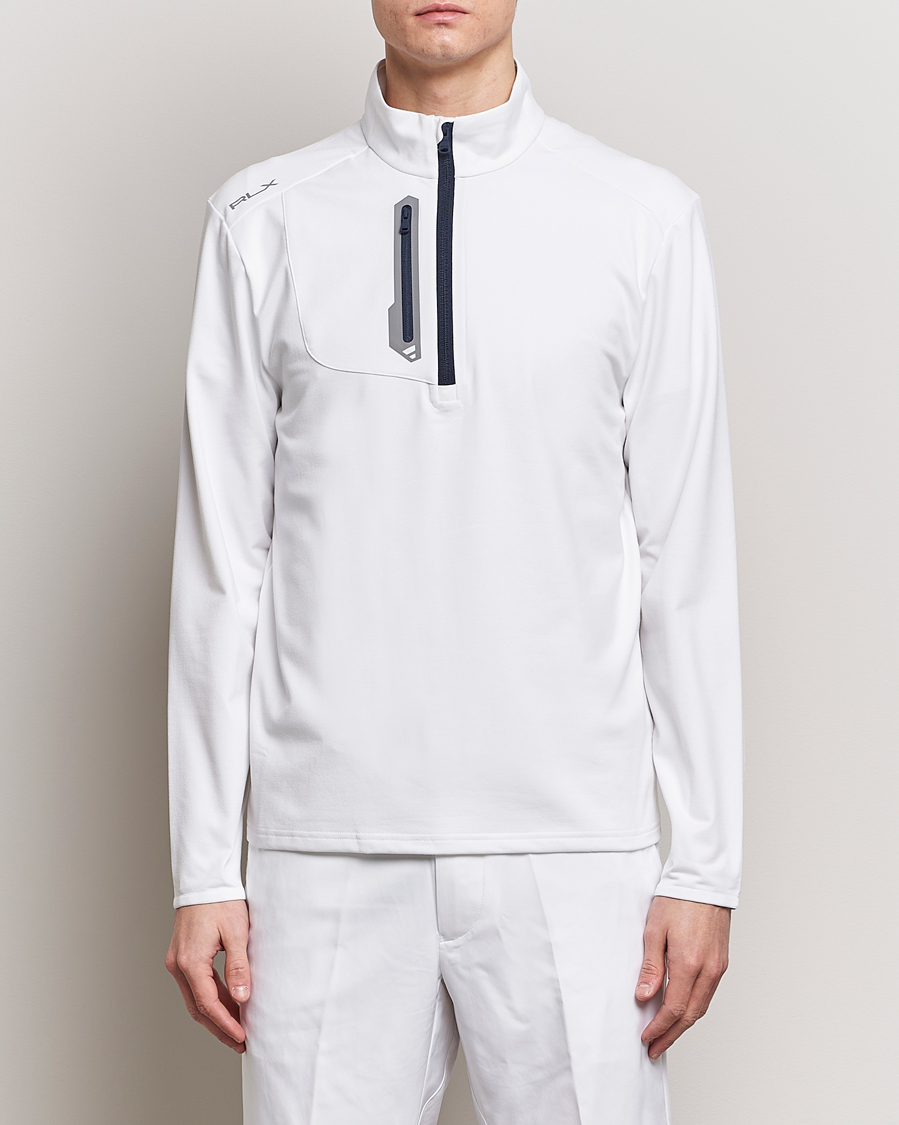 Heren | RLX Ralph Lauren | RLX Ralph Lauren | Luxury Jersey Half Zip Ceramic White