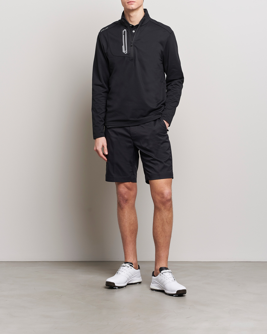 Heren | Truien | RLX Ralph Lauren | Luxury Jersey Half Zip Polo Black