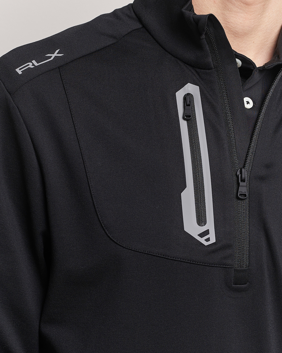 Heren | Truien | RLX Ralph Lauren | Luxury Jersey Half Zip Polo Black