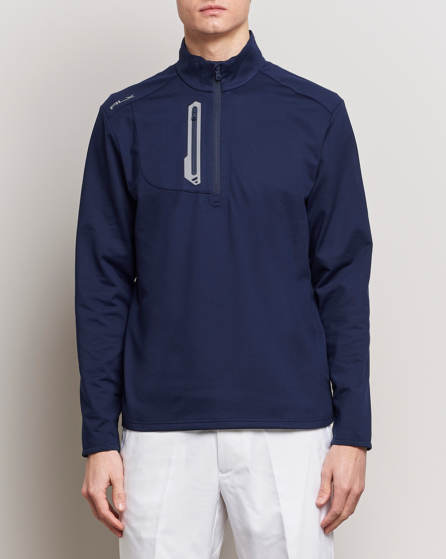 Heren | Sale | RLX Ralph Lauren | Luxury Jersey Half Zip Refined Navy