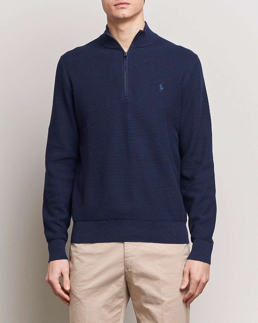 Heren | Truien | Polo Ralph Lauren Golf | Cotton Jersey Half Zip Refined Navy