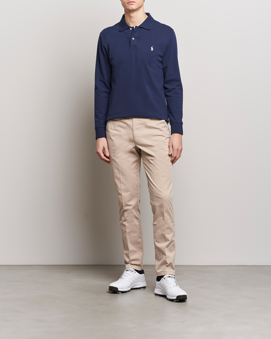 Heren | Truien | Polo Ralph Lauren Golf | Performance Stretch Long Sleeve Polo Refined Navy