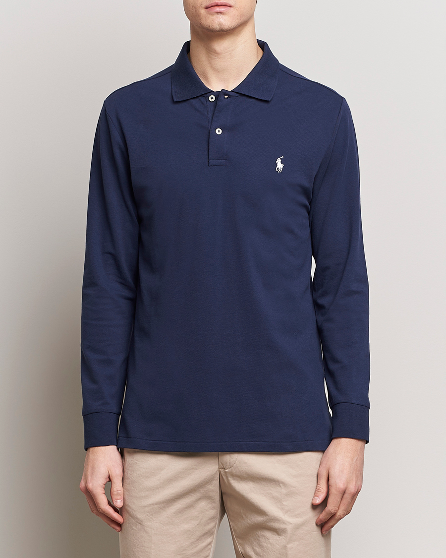 Heren |  | Polo Ralph Lauren Golf | Performance Stretch Long Sleeve Polo Refined Navy