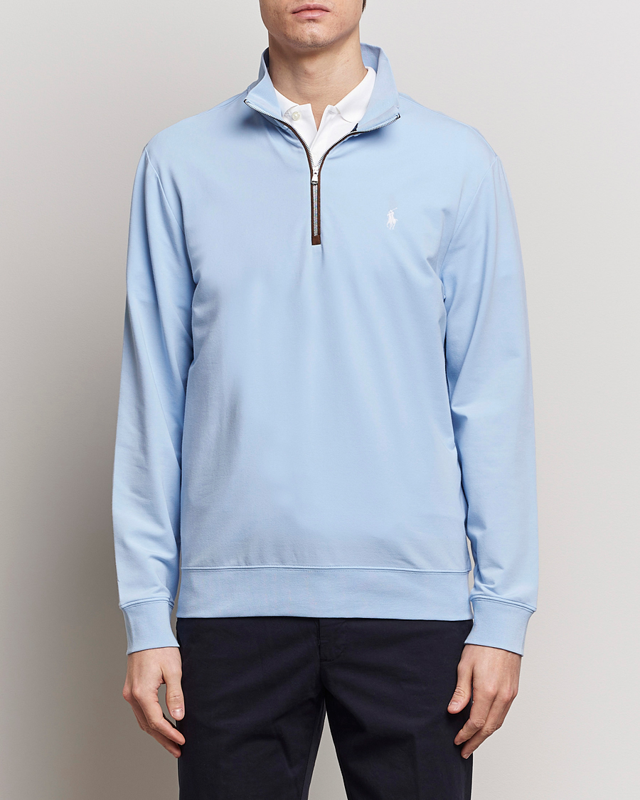 Heren |  | Polo Ralph Lauren Golf | Terry Jersey Half Zip Sweater Office Blue