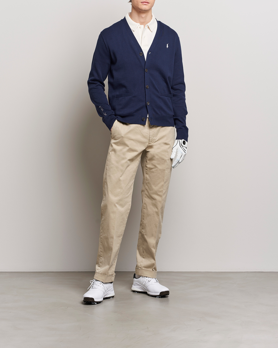 Heren | Truien | RLX Ralph Lauren | Cotton Cardigan Refined Navy