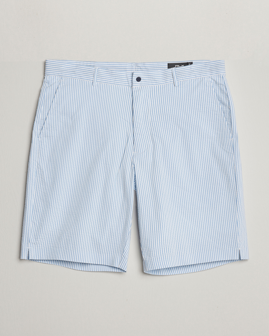 Heren | Korte broek | RLX Ralph Lauren | Seersucker Golf Shorts Blue/White
