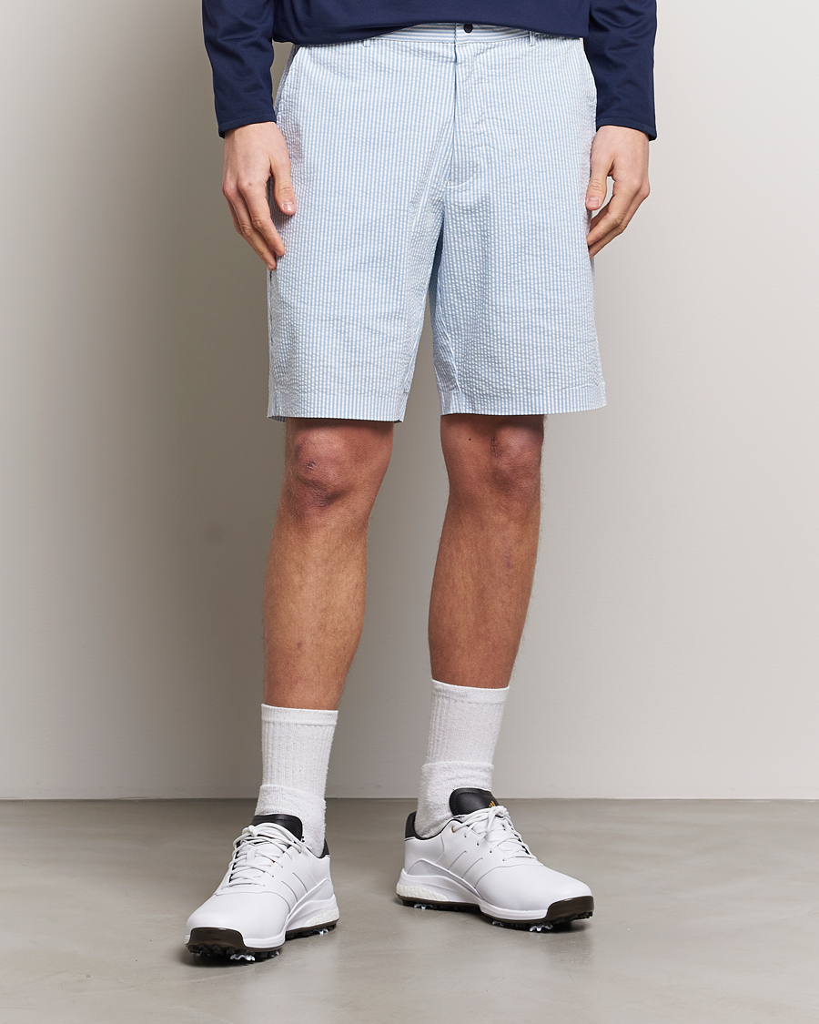 Heren | RLX Ralph Lauren | RLX Ralph Lauren | Seersucker Golf Shorts Blue/White