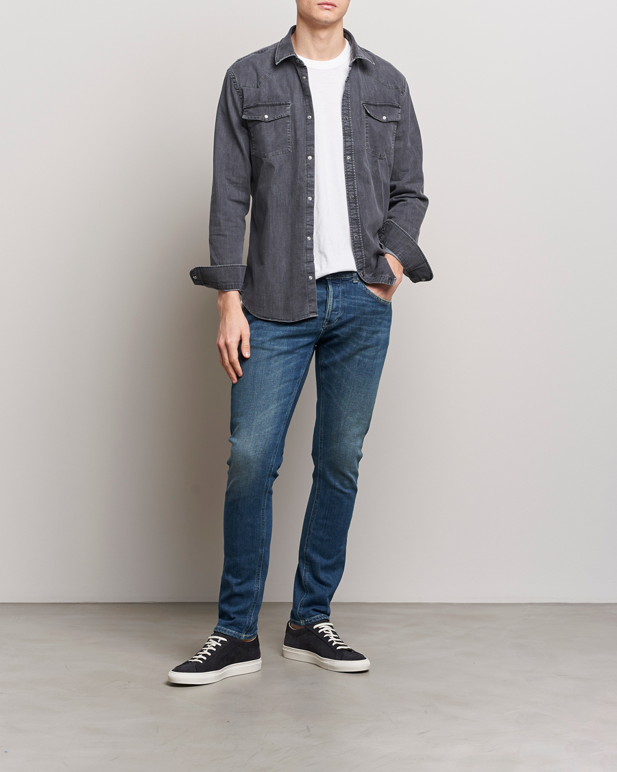 Heren | Jeans | Dondup | George Jeans Medium Blue
