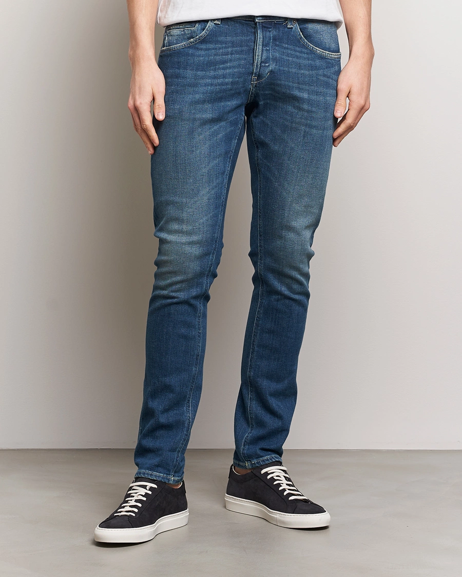 Heren | Blauwe jeans | Dondup | George Jeans Medium Blue