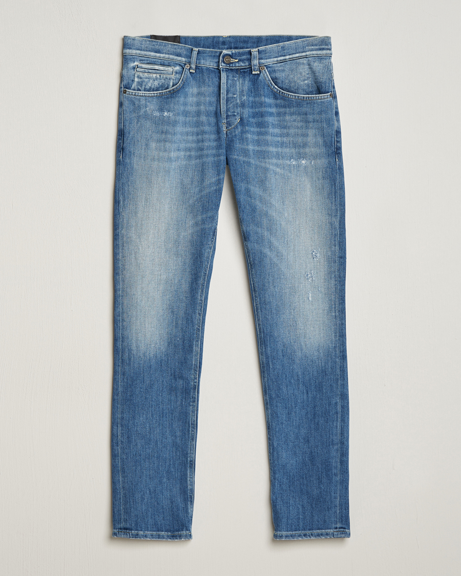 Heren |  | Dondup | George Distressed Jeans Light Blue