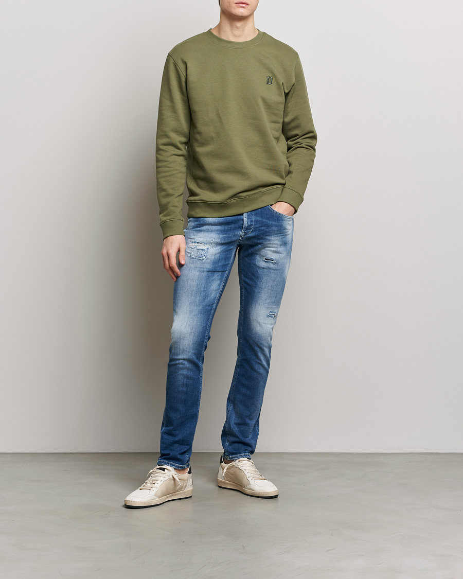 Heren | Jeans | Dondup | George Distressed Jeans Medium Blue