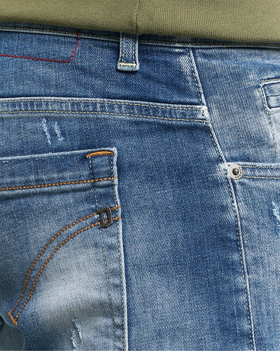 Heren | Jeans | Dondup | George Distressed Jeans Medium Blue