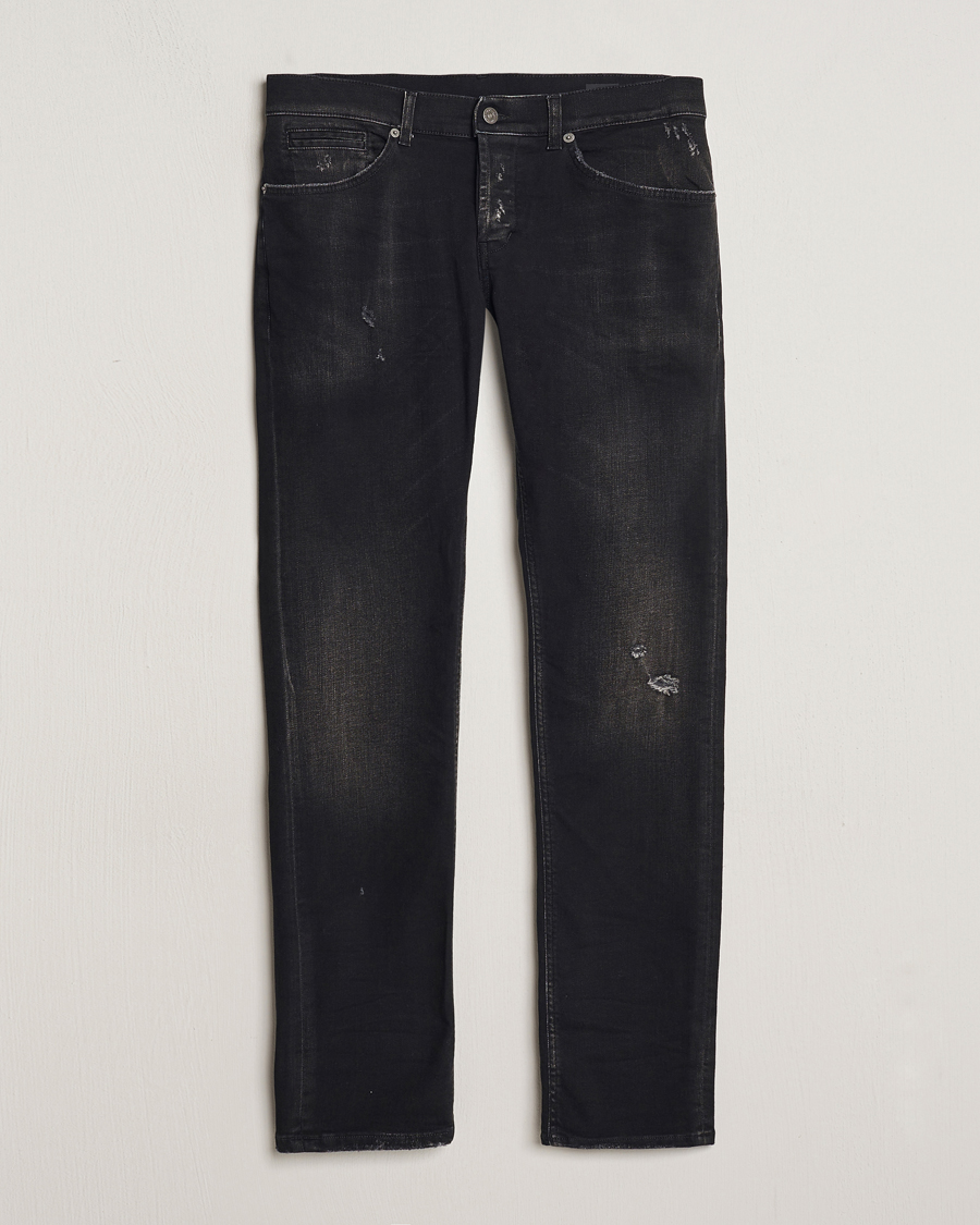 Heren |  | Dondup | George Distressed Jeans Washed Black