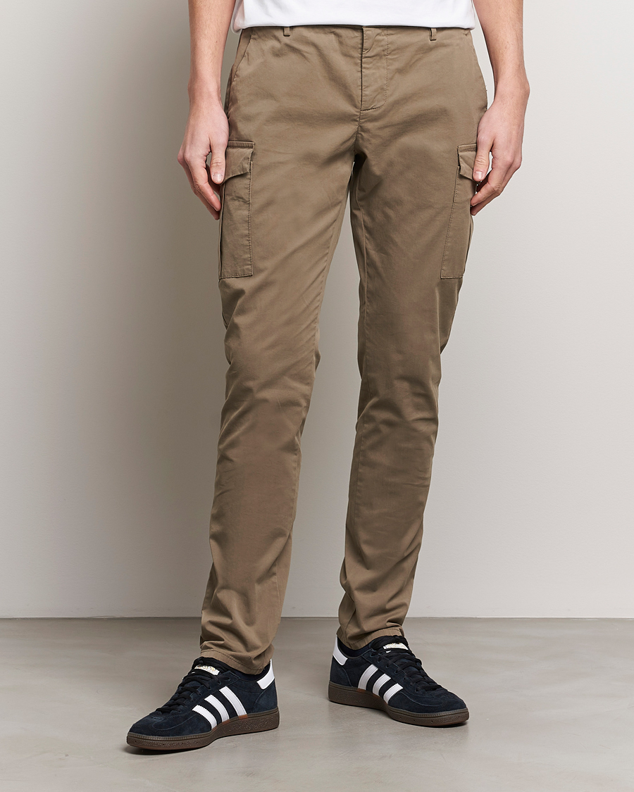 Heren | Broeken | Dondup | Eddie Cargo Pants Dark Beige