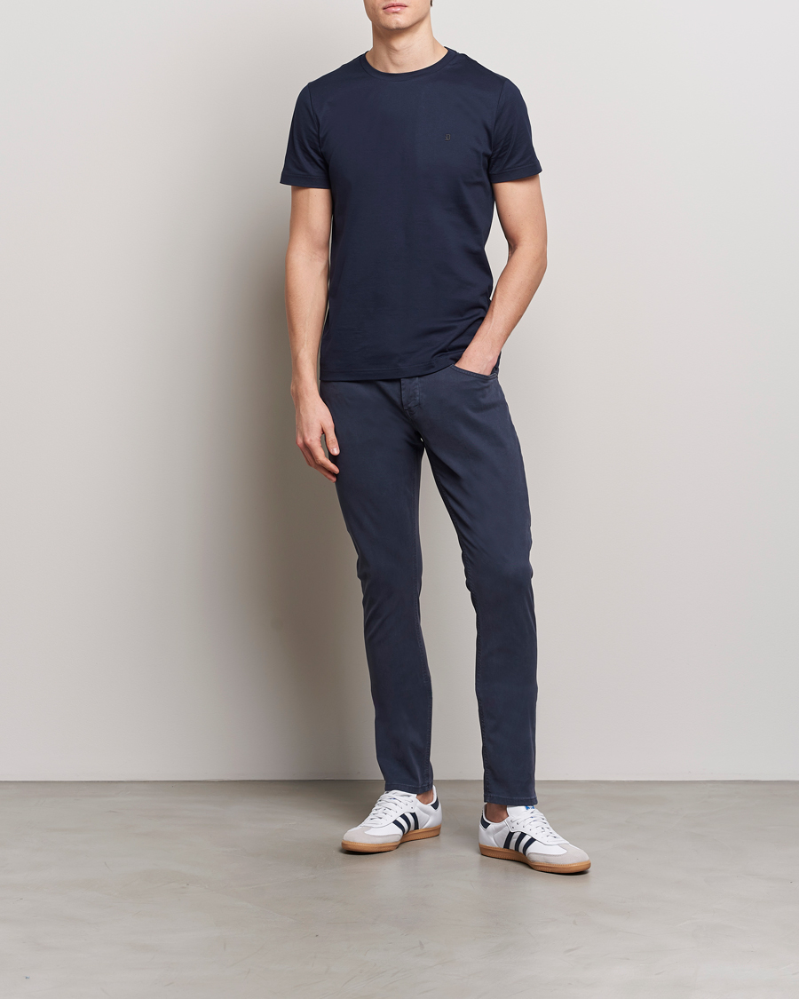 Heren | Broeken | Dondup | George Gabardine 5-Pocket Navy