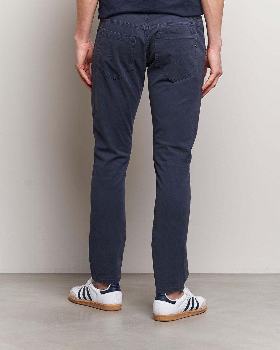 Heren | Broeken | Dondup | George Gabardine 5-Pocket Navy