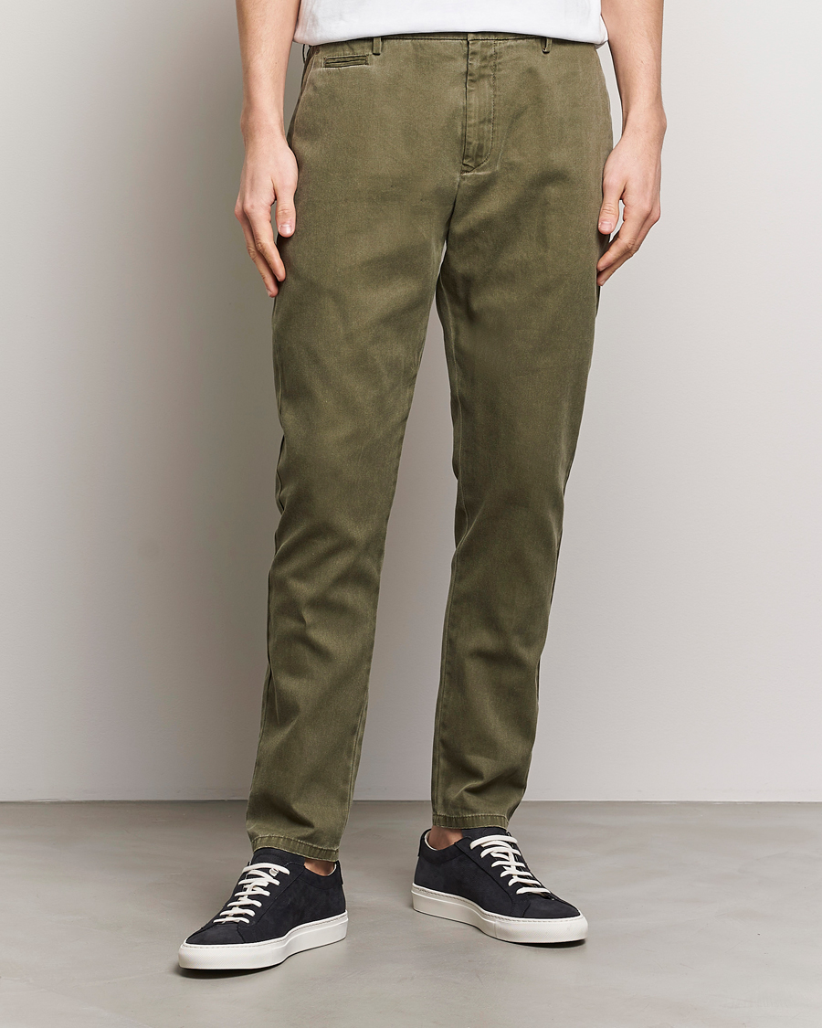 Heren | Chino's | Dondup | Joe Cotton Chinos Olive Green