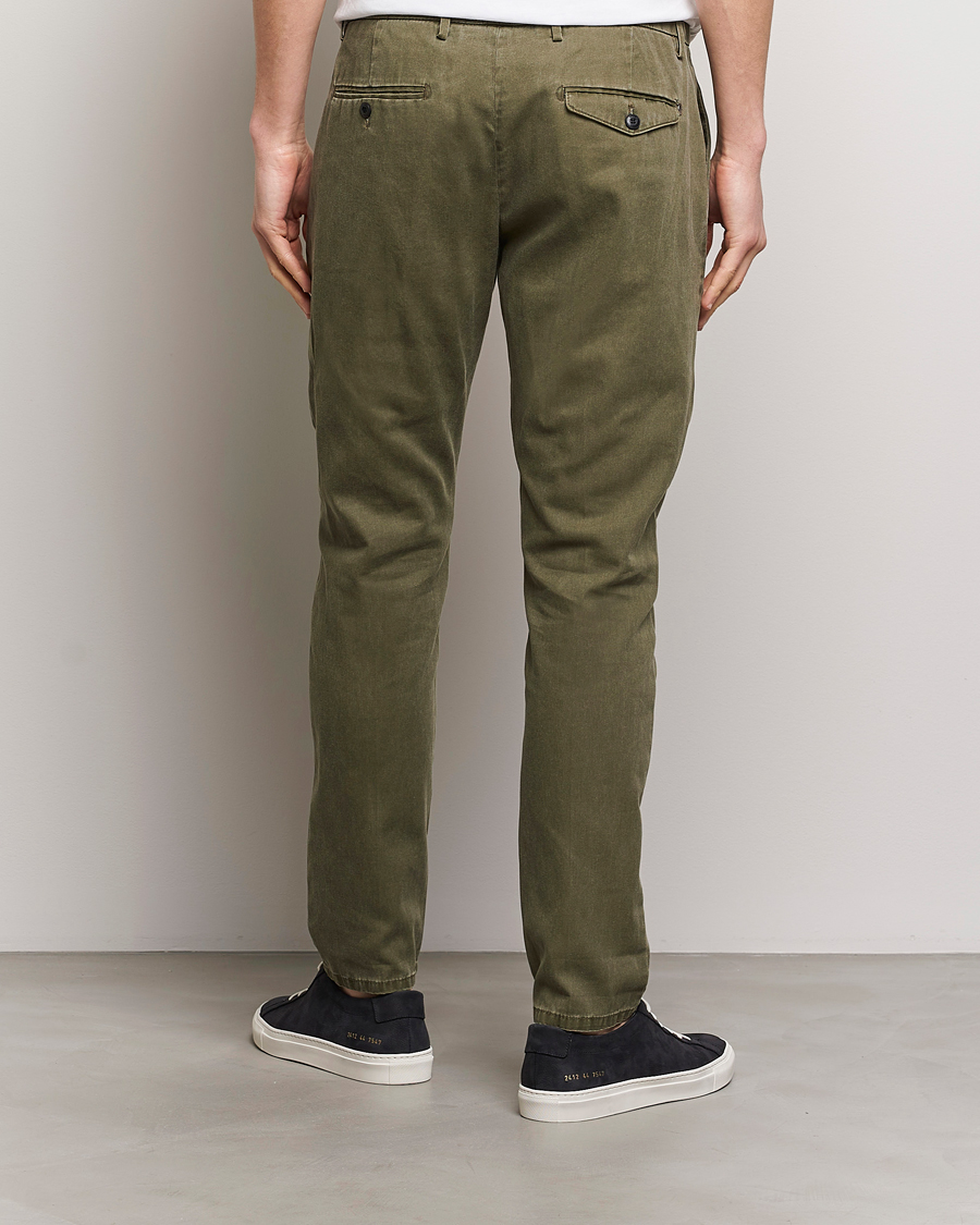 Heren | Broeken | Dondup | Joe Cotton Chinos Olive Green