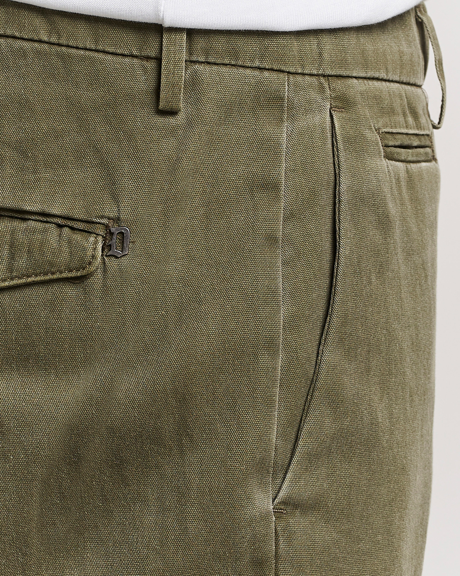 Heren | Broeken | Dondup | Joe Cotton Chinos Olive Green