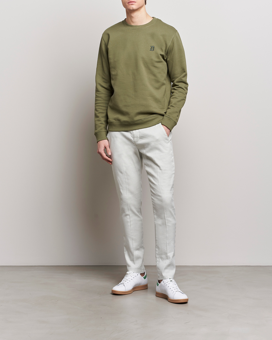 Heren | Broeken | Dondup | Gaubert Linen Stretch Chinos Light Grey