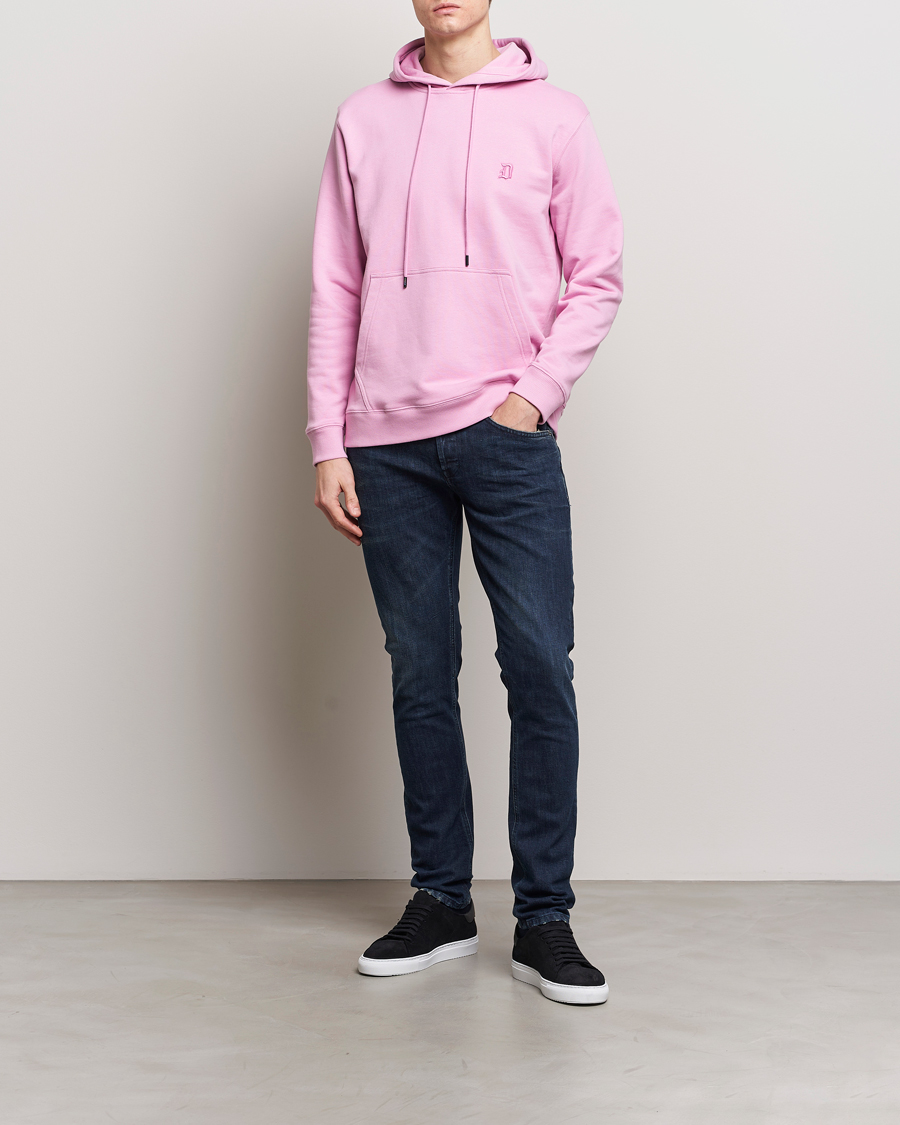 Heren | Truien | Dondup | Logo Hoodie Washed Pink