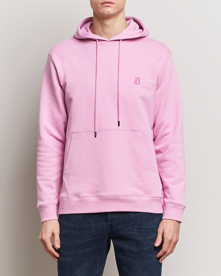 Heren | Hoodies | Dondup | Logo Hoodie Washed Pink