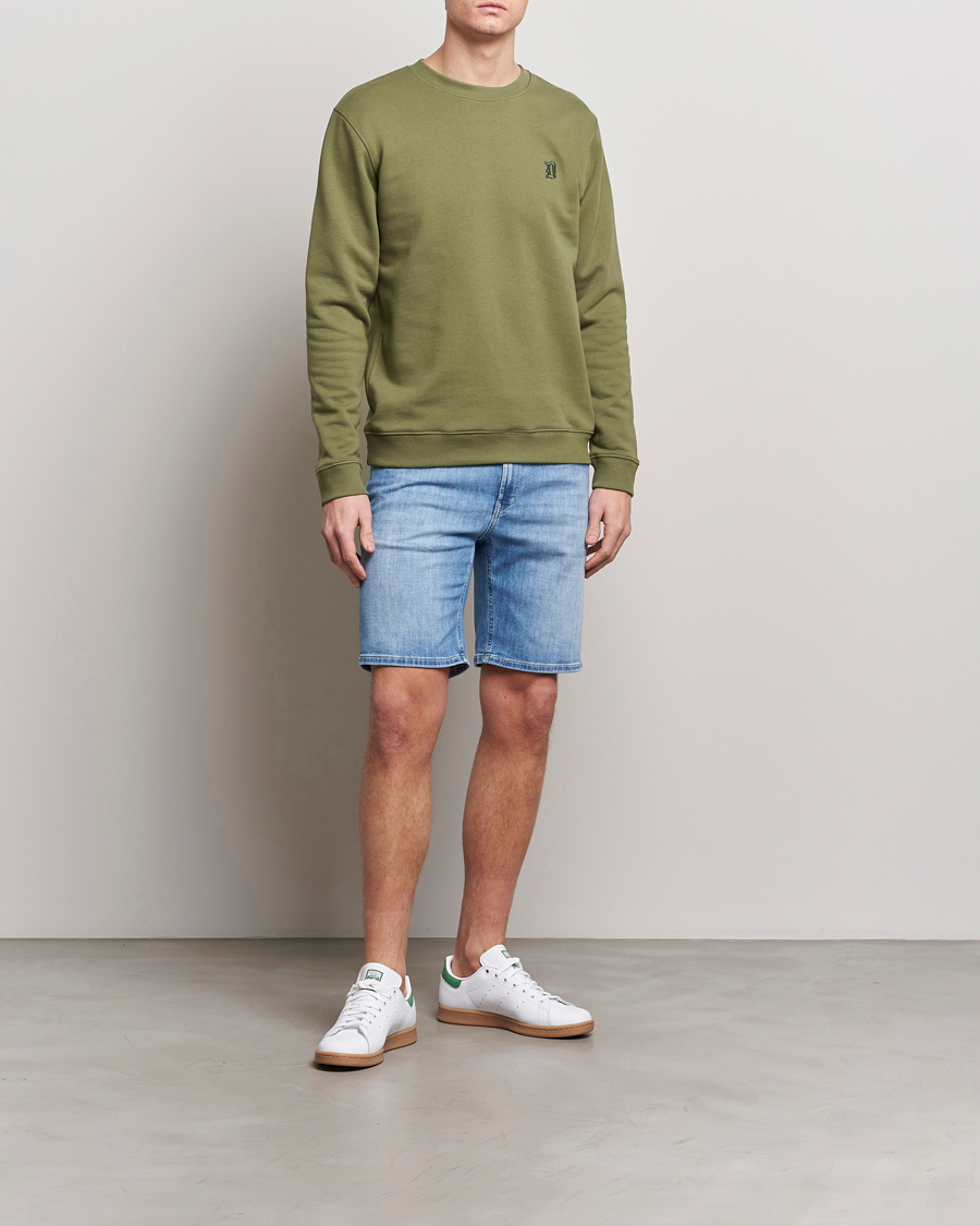 Heren | Truien | Dondup | Loco Crew Neck Sweatshirt Olive Green