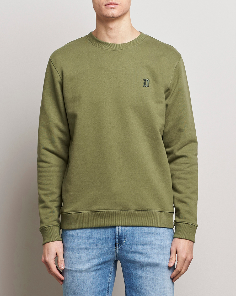 Heren | Sweatshirts | Dondup | Loco Crew Neck Sweatshirt Olive Green