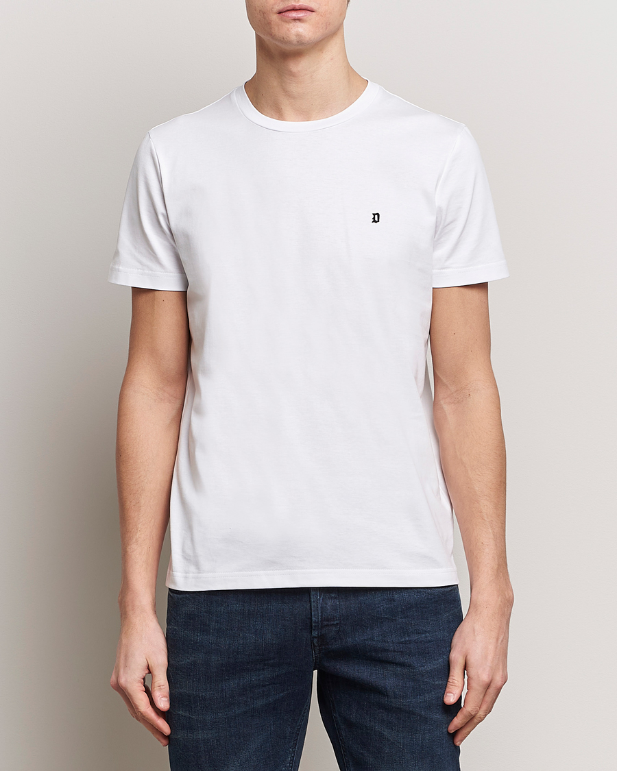 Heren | Dondup | Dondup | Logo Crew Neck T-Shirt White