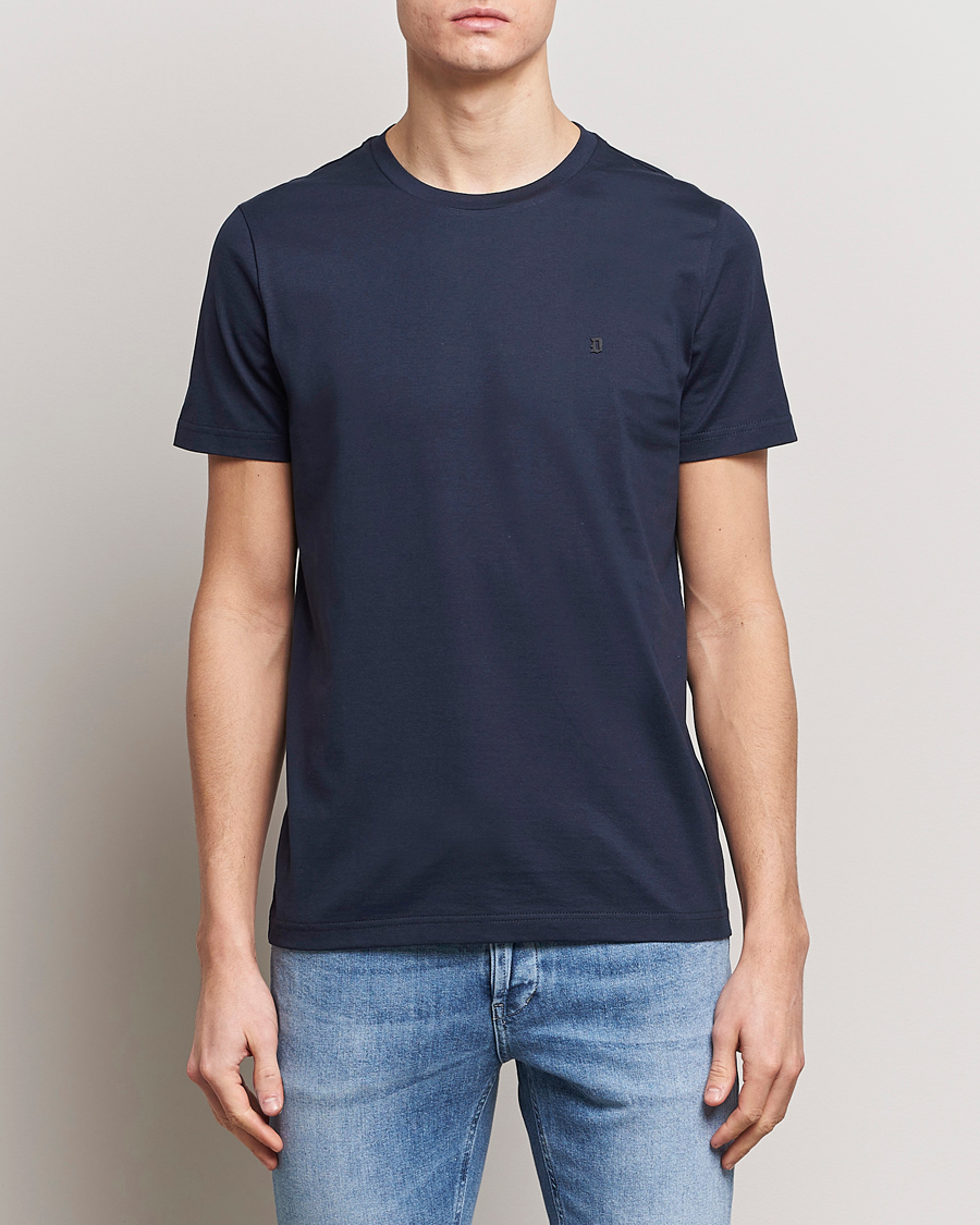 Heren | T-shirts met korte mouwen | Dondup | Logo Crew Neck T-Shirt Navy