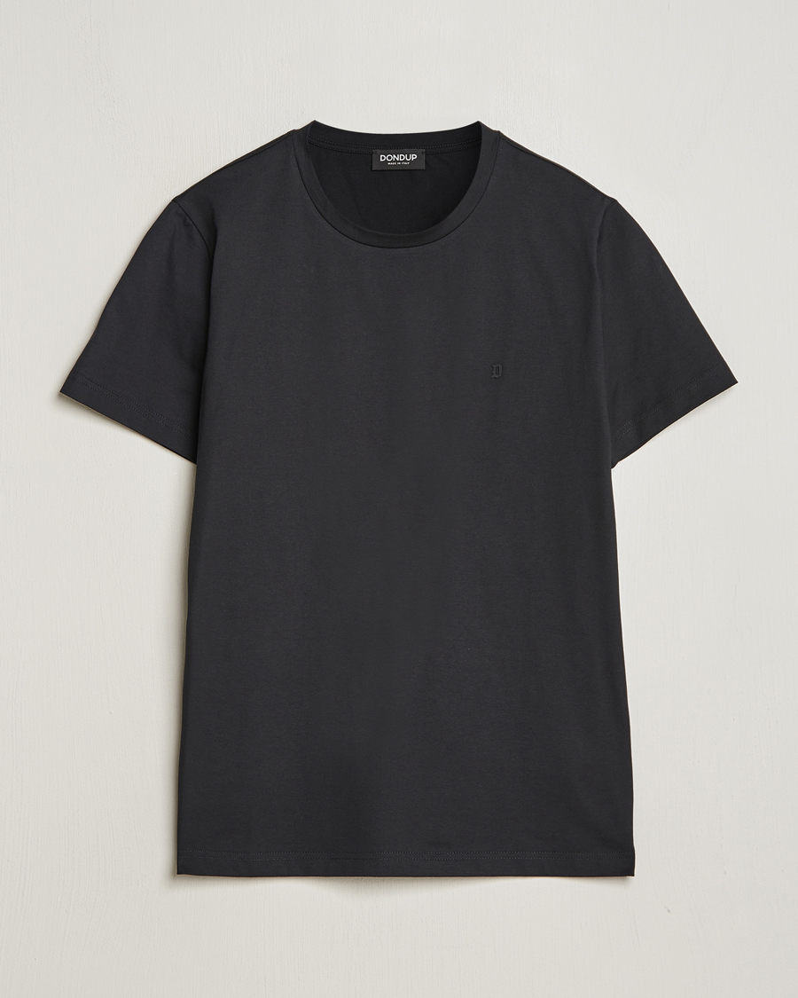 Heren | T-shirts | Dondup | Logo Crew Neck T-Shirt Black