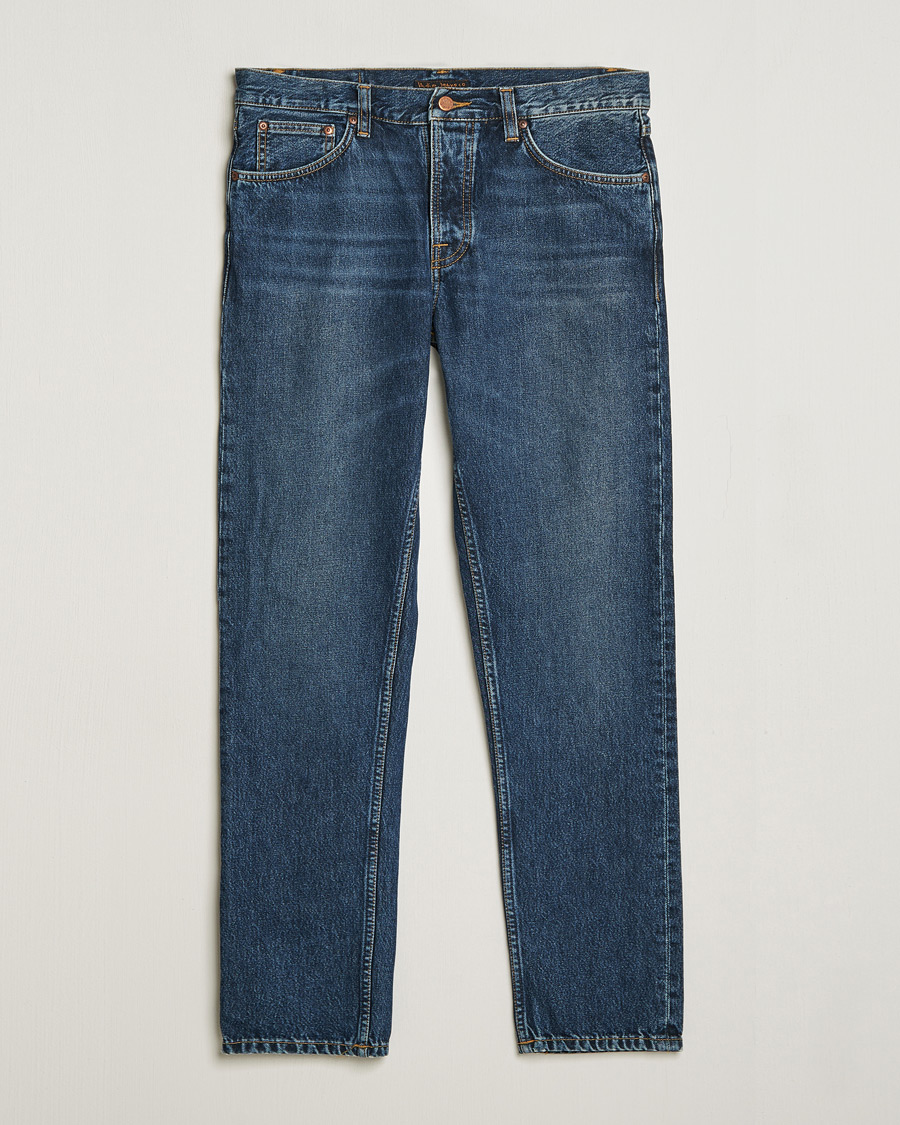 Heren | Jeans | Nudie Jeans | Steady Eddie II Jeans Blue Soil