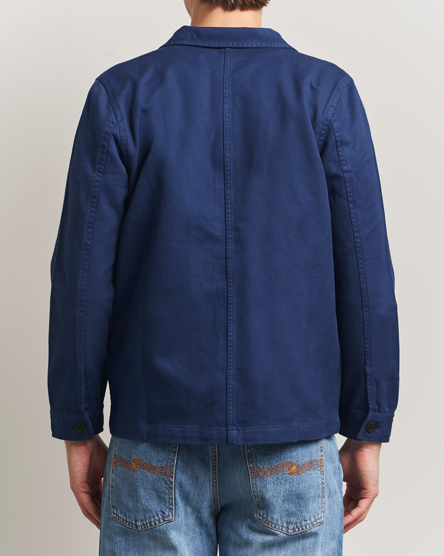 Heren | Overhemden | Nudie Jeans | Barney Worker Overshirt Mid Blue
