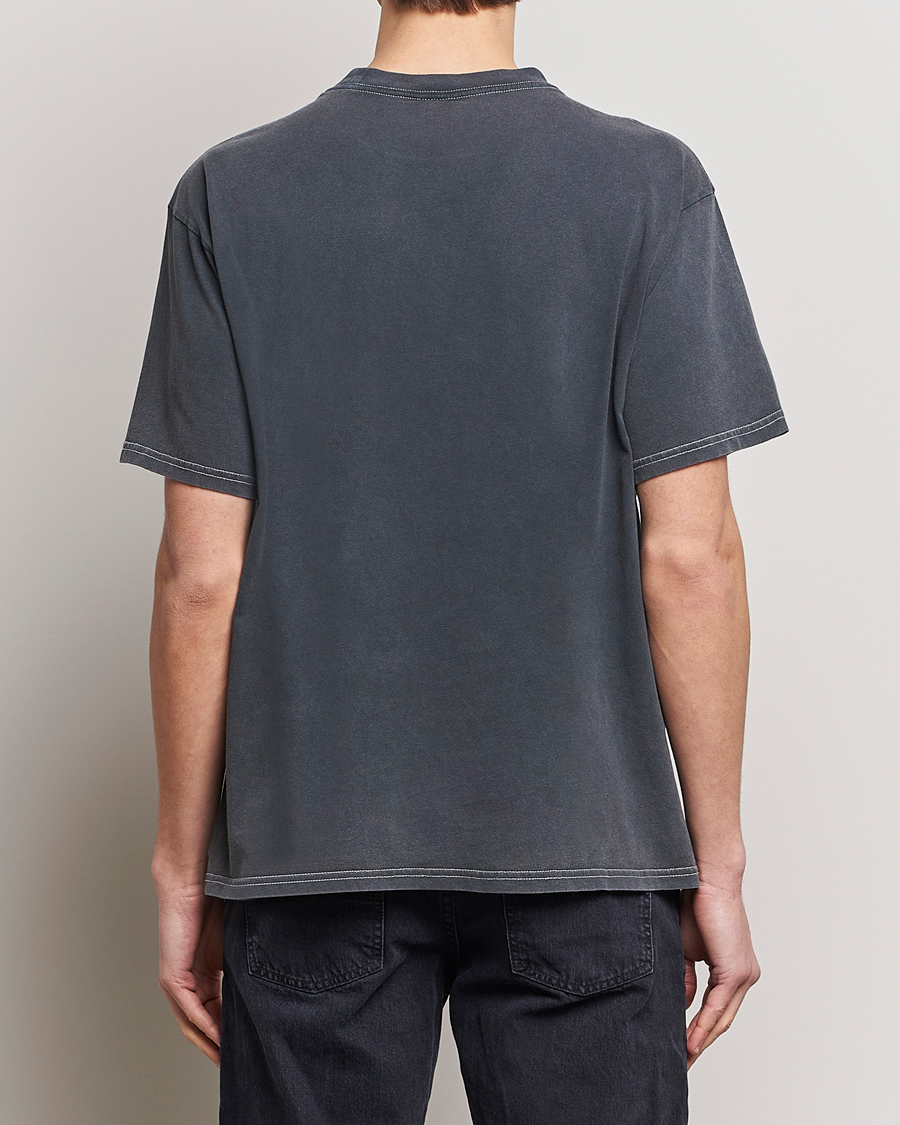 Heren | T-shirts | Nudie Jeans | Koffe Printed Crew Neck T-Shirt Antracite