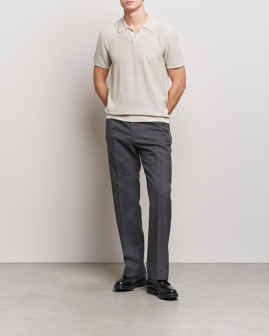 Heren |  | A.P.C. | Jay Viscose/Linen Polo Beige