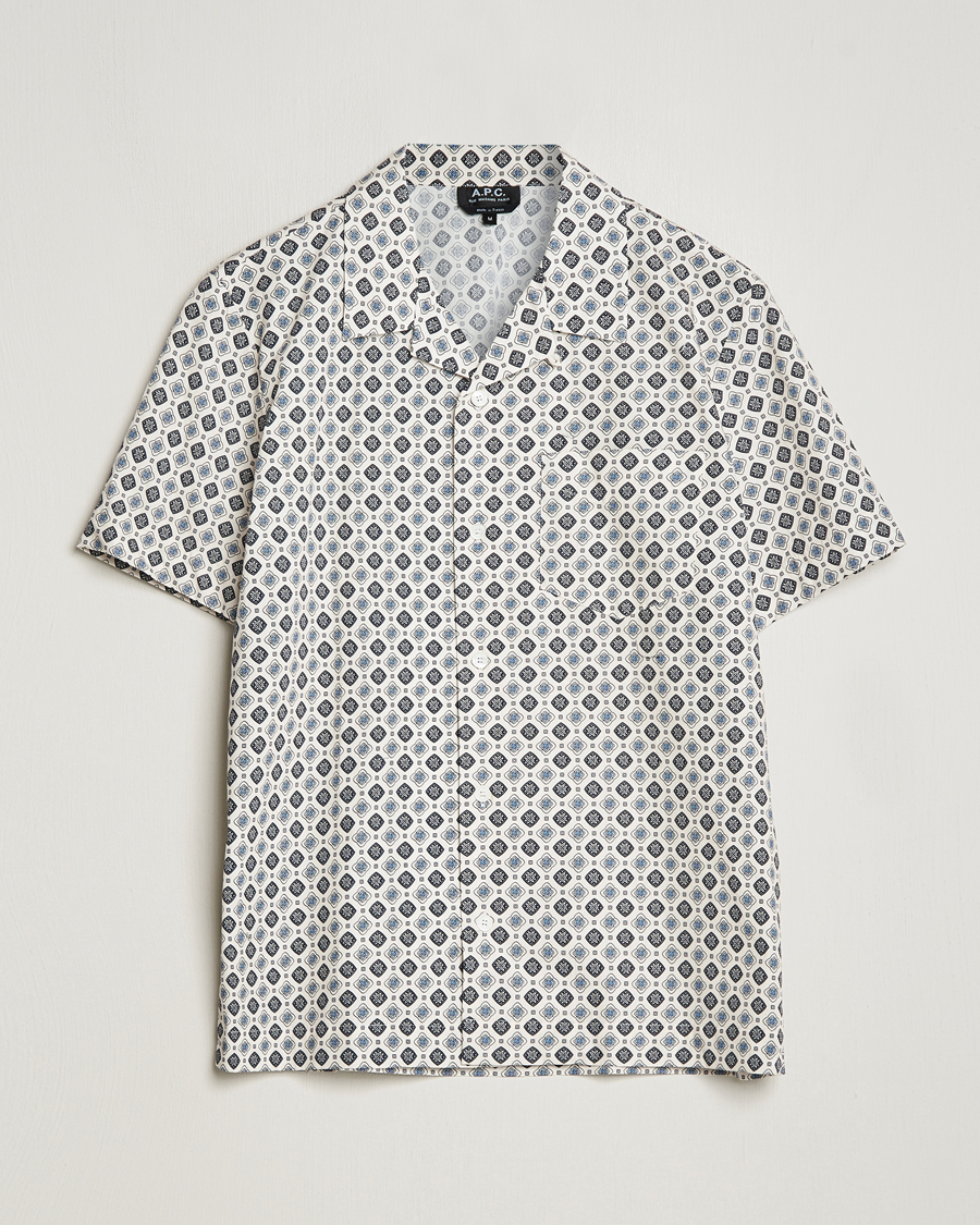 Heren | Overhemden | A.P.C. | Lloyd Printed Resort Shirt Off White