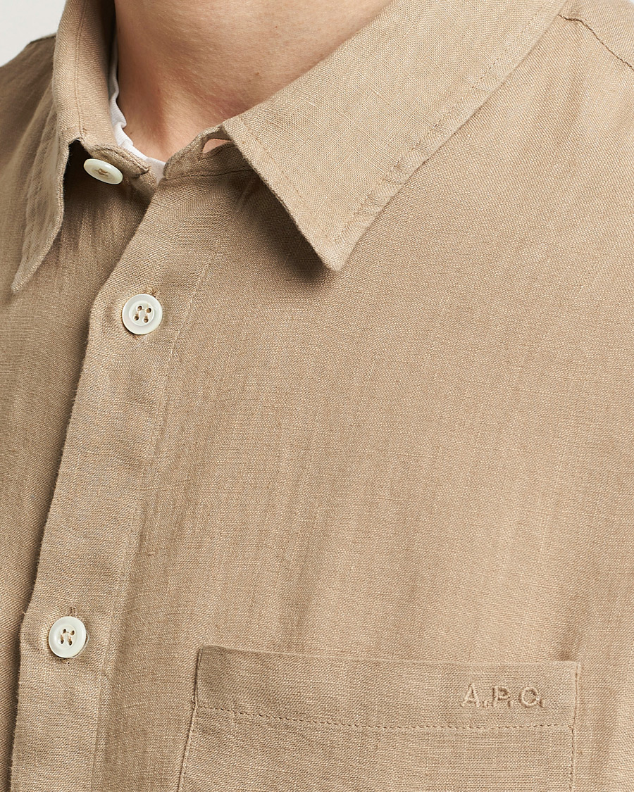 Heren | Overhemden | A.P.C. | Cassel Linen Shirt Beige