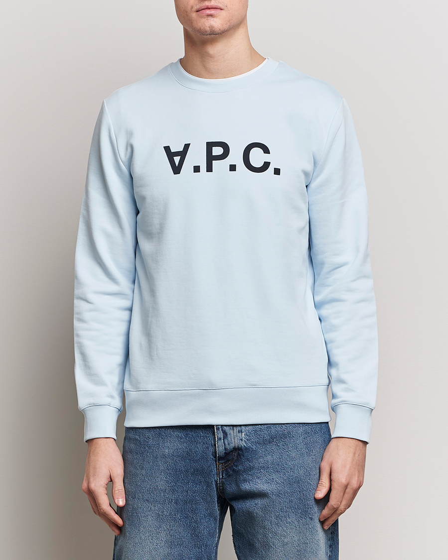 Heren | Sale -20% | A.P.C. | VPC Sweatshirt Light Blue