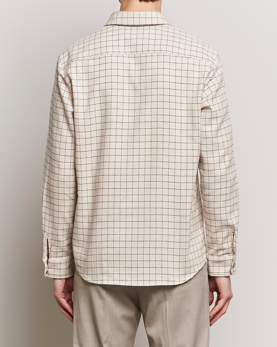 Heren | Overhemden | A.P.C. | Trek Checked Overshirt Ecru