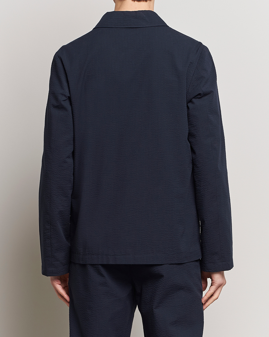 Heren | Overhemden | A.P.C. | Brest Seersucker Overshirt Dark Navy